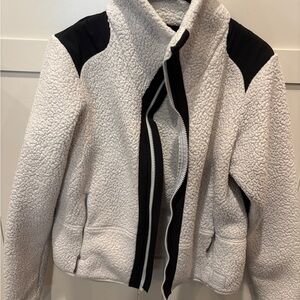 Under Armour Cream and Black Teddy Jacket